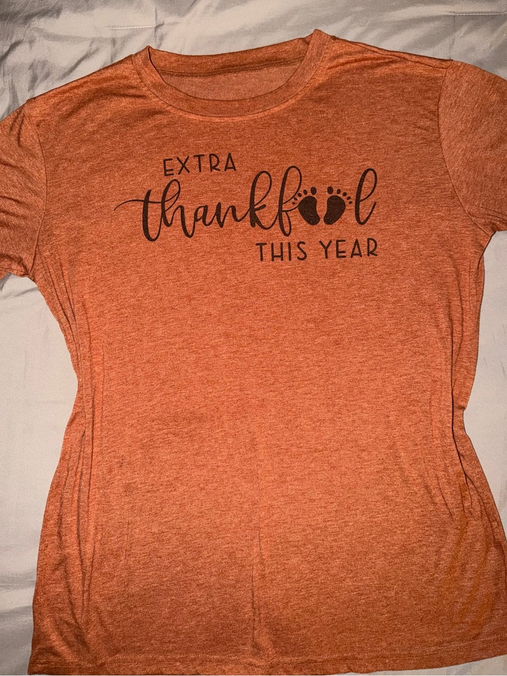 Extra Thankful This Year Orange Women’s Graphic Tee